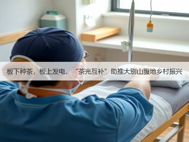 板下种茶，板上发电，“茶光互补”助推大别山腹地乡村振兴