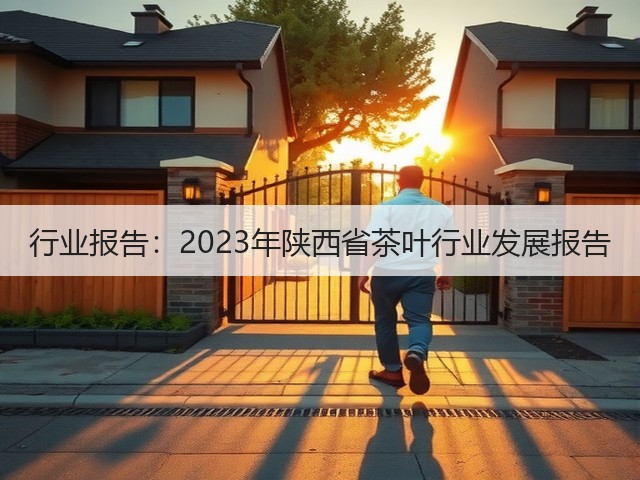 行业报告:2023年陕西省茶叶行业发展报告 行业报告:2023年陕西省茶叶行业发展报告