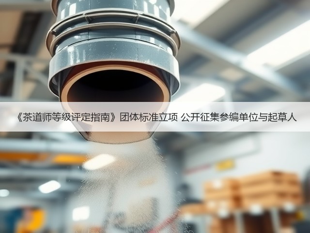 《茶道师等级评定指南》团体标准立项 公开征集参编单位与起草人