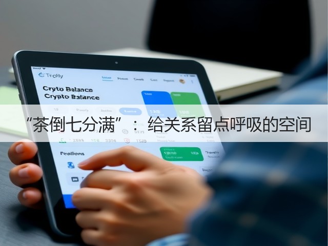 “茶倒七分满”:给关系留点呼吸的空间 “茶倒七分满”:给关系留点呼吸的空间