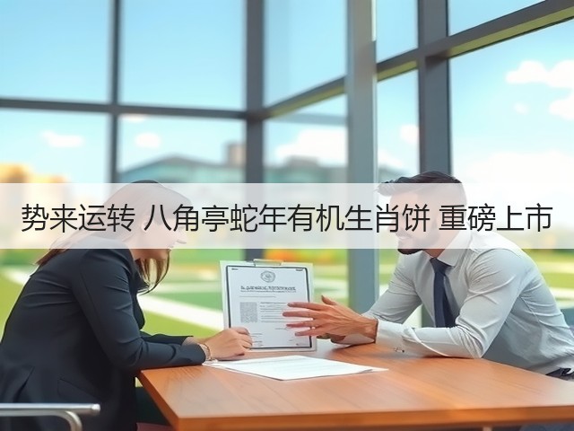 势来运转 八角亭蛇年有机生肖饼 重磅上市 势来运转 八角亭蛇年有机生肖饼 重磅上市