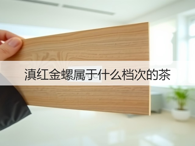 滇红金螺属于什么档次的茶