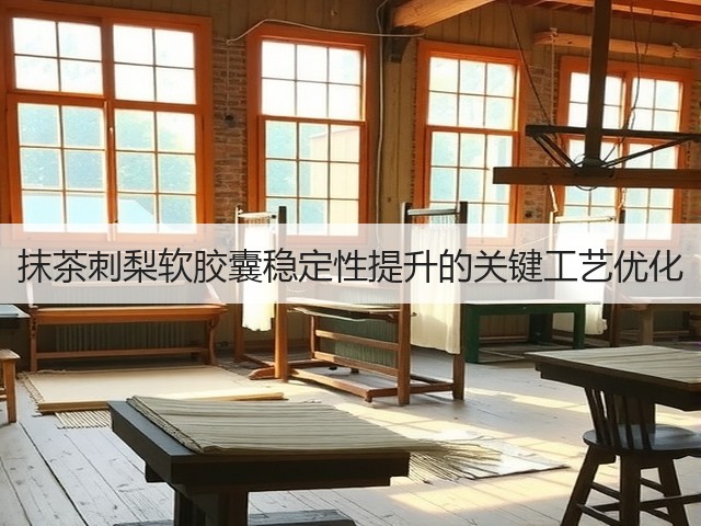 抹茶刺梨软胶囊稳定性提升的关键工艺优化 抹茶刺梨软胶囊稳定性提升的关键工艺优化