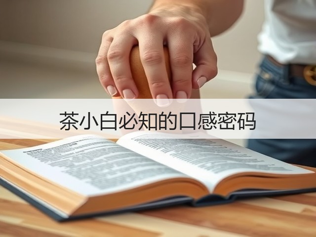 茶小白必知的口感密码