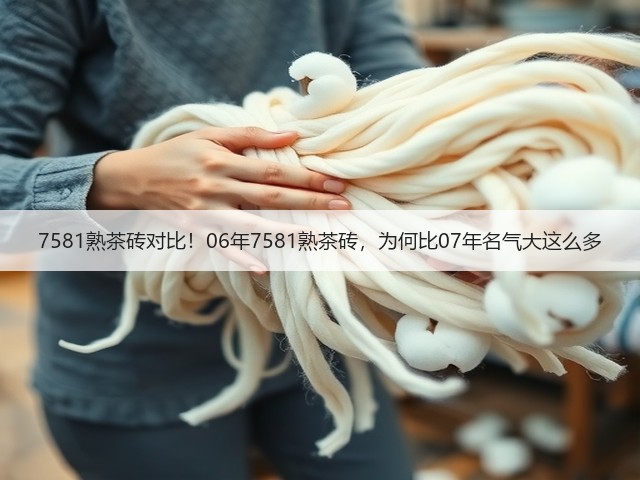 7581熟茶砖对比!06年7581熟茶砖,为何比07年名气大这么多 7581熟茶砖对比!06年7581熟茶砖,为何比07年名气大这么多