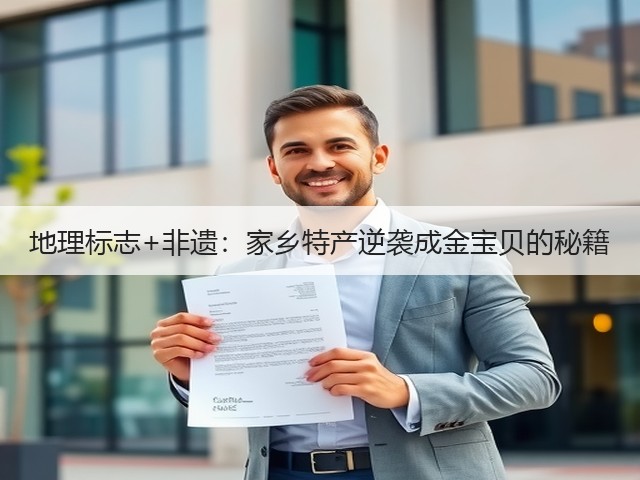地理标志+非遗:家乡特产逆袭成金宝贝的秘籍 地理标志+非遗:家乡特产逆袭成金宝贝的秘籍
