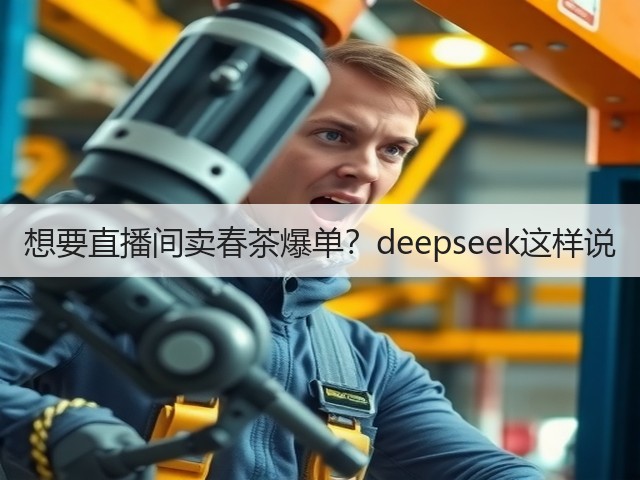 想要直播间卖春茶爆单?deepseek这样说 想要直播间卖春茶爆单?deepseek这样说