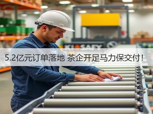 5.2亿元订单落地 茶企开足马力保交付！