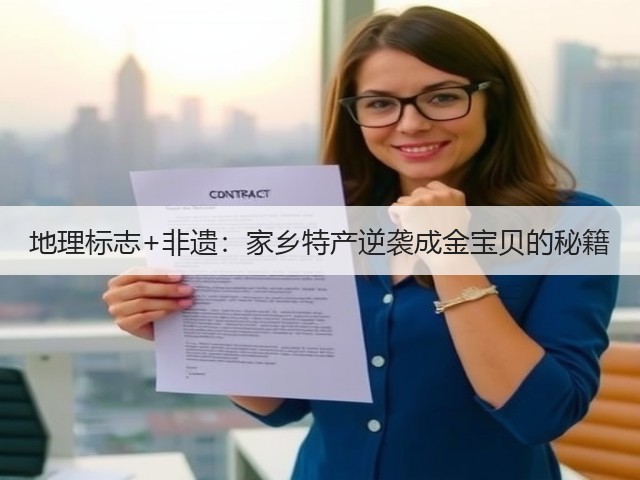 地理标志+非遗:家乡特产逆袭成金宝贝的秘籍 地理标志+非遗:家乡特产逆袭成金宝贝的秘籍