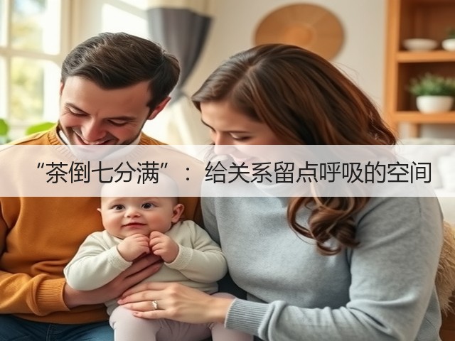 “茶倒七分满”:给关系留点呼吸的空间 “茶倒七分满”:给关系留点呼吸的空间