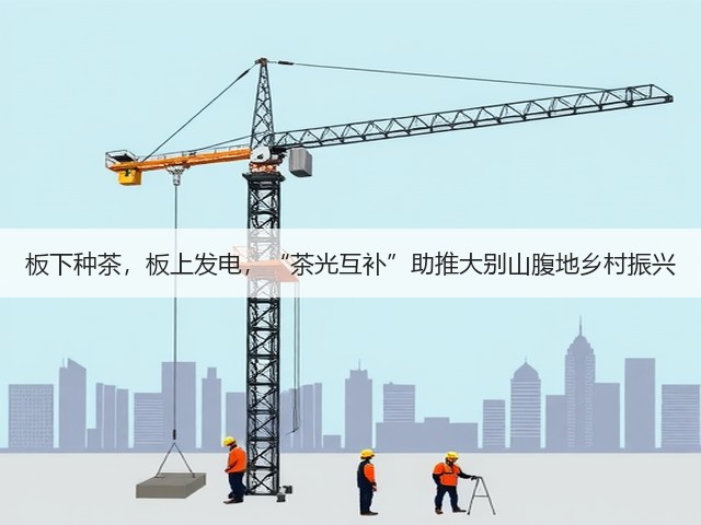 板下种茶，板上发电，“茶光互补”助推大别山腹地乡村振兴