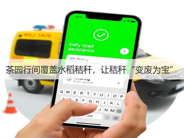 茶园行间覆盖水稻秸秆，让秸秆“变废为宝”