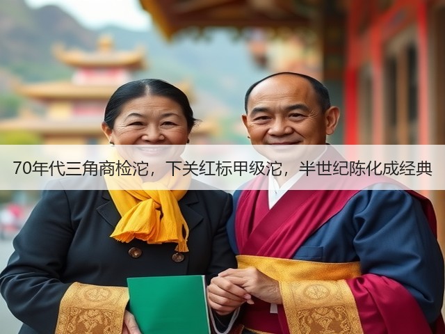 70年代三角商检沱，下关红标甲级沱，半世纪陈化成经典