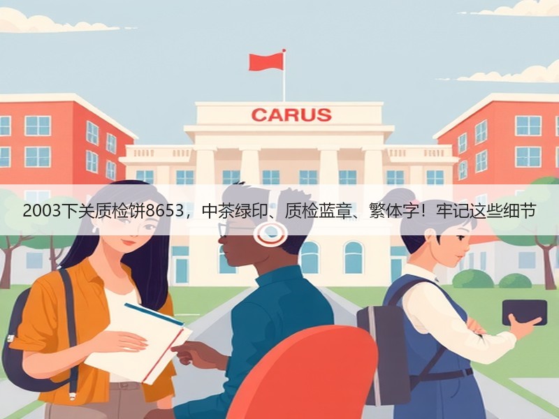 2003下关质检饼8653,中茶绿印、质检蓝章、繁体字!牢记 2003下关质检饼8653,中茶绿印、质检蓝章、繁体字!牢记