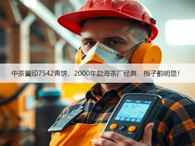 中茶黄印7542青饼，2000年勐海茶厂经典，梅子韵明显！