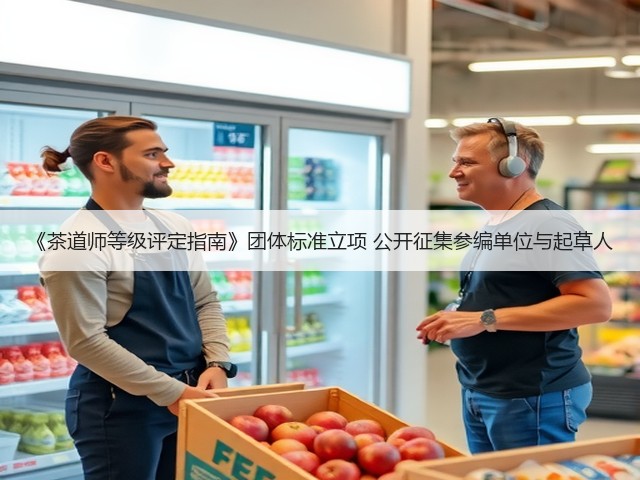 《茶道师等级评定指南》团体标准立项 公开征集参编单位与起草人