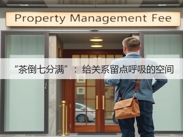 “茶倒七分满”:给关系留点呼吸的空间 “茶倒七分满”:给关系留点呼吸的空间