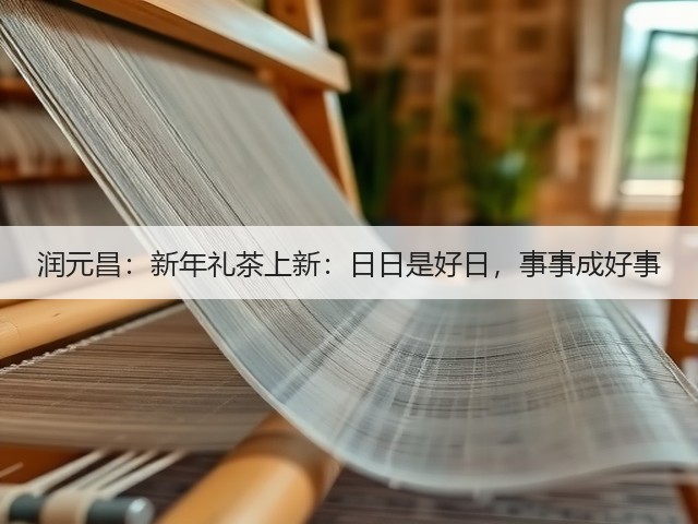 润元昌:新年礼茶上新:日日是好日,事事成好事 润元昌:新年礼茶上新:日日是好日,事事成好事